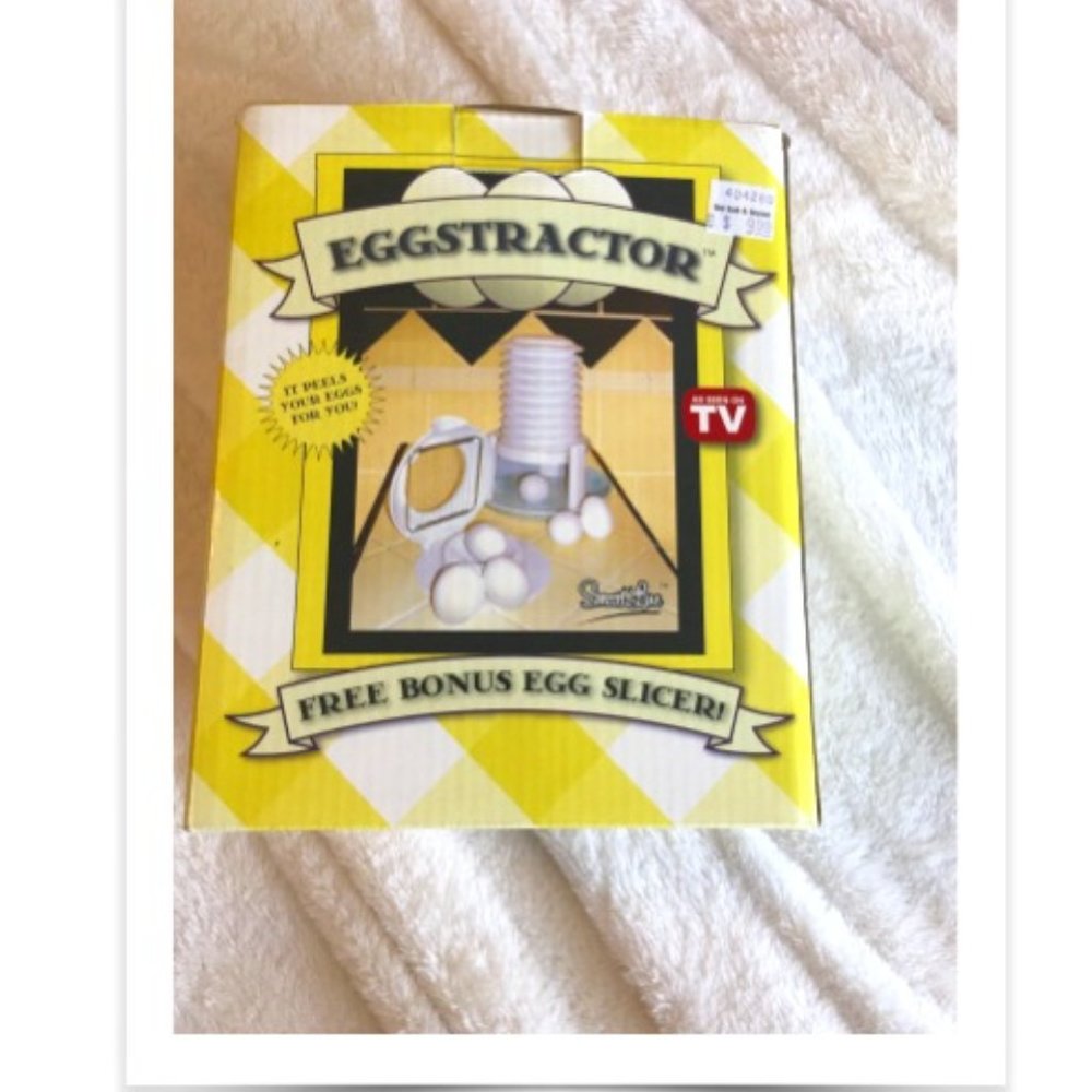 EGGSTRACTOR Egg Peeler Slicer As Seen on TV Cooking Hard Boiled